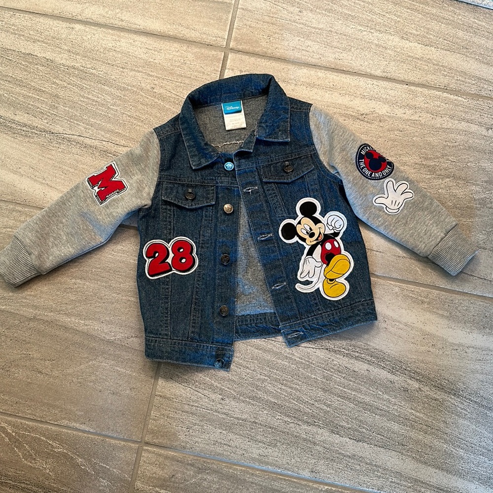 Disney Mickey 28 Jean jacket 2T